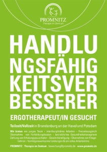 Ergotherapeut gesucht Promnitz Physiotherapie Potsdam und Brandenburg